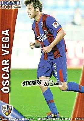 Cromo óscar Vega - Campeonato Nacional De Liga 2011-2012 - Mundicromo