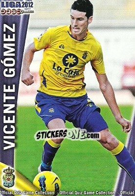 Figurina Vicente Gómez - Campeonato Nacional De Liga 2011-2012 - Mundicromo