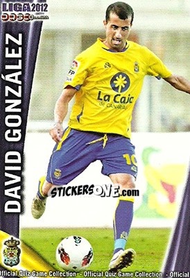 Cromo David González - Campeonato Nacional De Liga 2011-2012 - Mundicromo