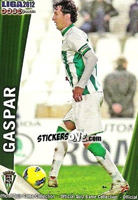 Cromo Gaspar - Campeonato Nacional De Liga 2011-2012 - Mundicromo