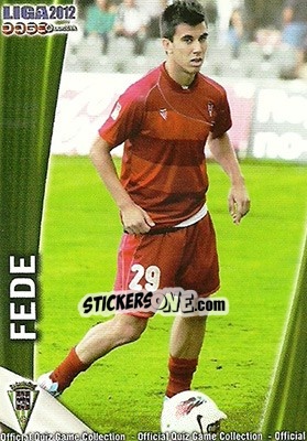 Sticker Fede - Campeonato Nacional De Liga 2011-2012 - Mundicromo