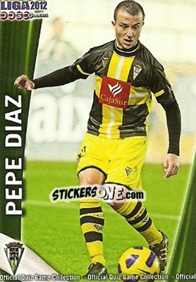 Cromo Pepe Díaz - Campeonato Nacional De Liga 2011-2012 - Mundicromo