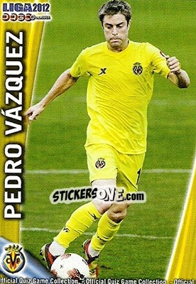 Sticker Pedro Vázquez - Campeonato Nacional De Liga 2011-2012 - Mundicromo