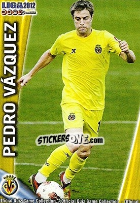 Figurina Pedro Vázquez - Campeonato Nacional De Liga 2011-2012 - Mundicromo