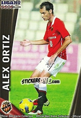 Figurina Alex Ortiz - Campeonato Nacional De Liga 2011-2012 - Mundicromo