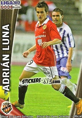 Figurina Adrian Luna - Campeonato Nacional De Liga 2011-2012 - Mundicromo