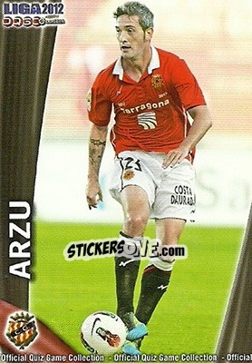 Sticker Arzu - Campeonato Nacional De Liga 2011-2012 - Mundicromo