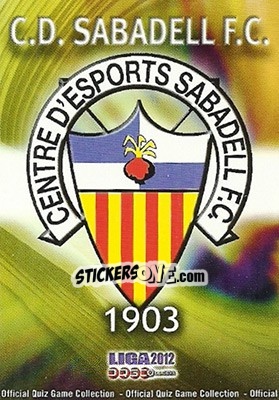 Sticker Escudo - Campeonato Nacional De Liga 2011-2012 - Mundicromo