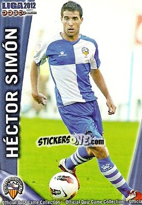 Cromo Héctor Simón - Campeonato Nacional De Liga 2011-2012 - Mundicromo