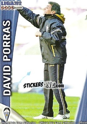 Figurina David Porras - Campeonato Nacional De Liga 2011-2012 - Mundicromo