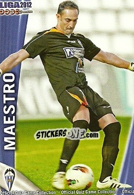 Sticker Maestro - Campeonato Nacional De Liga 2011-2012 - Mundicromo