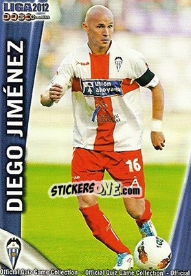 Cromo Diego Jiménez - Campeonato Nacional De Liga 2011-2012 - Mundicromo