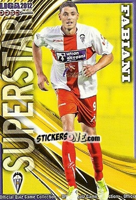 Sticker Fabiani - Campeonato Nacional De Liga 2011-2012 - Mundicromo