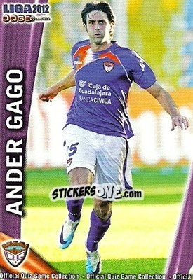 Cromo Ander Gago - Campeonato Nacional De Liga 2011-2012 - Mundicromo