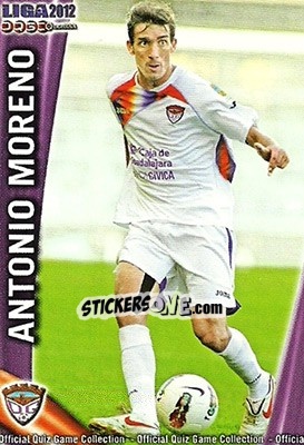 Cromo A. Moreno - Campeonato Nacional De Liga 2011-2012 - Mundicromo