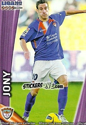 Sticker Jony - Campeonato Nacional De Liga 2011-2012 - Mundicromo