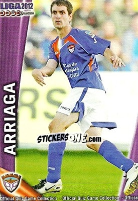 Sticker Arriaga - Campeonato Nacional De Liga 2011-2012 - Mundicromo
