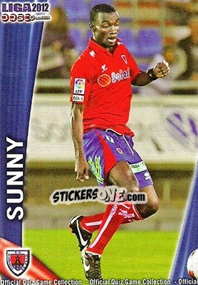 Sticker Sunny - Campeonato Nacional De Liga 2011-2012 - Mundicromo