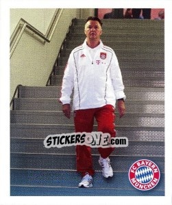 Sticker Louis van Gaal - Fc Bayern München 2010-2011 n. 13 - Panini
