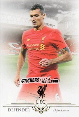 Sticker Dejan Lovren - Liverpool UNIQUE 2016-2017 n. 8 - Futera