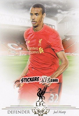 Sticker Joel Matip - Liverpool UNIQUE 2016-2017 n. 9 - Futera