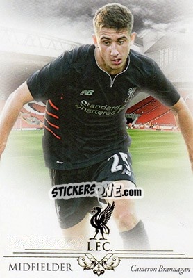 Figurina Cameron Brannagan - Liverpool UNIQUE 2016-2017 n. 13 - Futera
