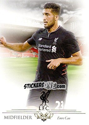 Sticker Emre Can - Liverpool UNIQUE 2016-2017 n. 14 - Futera