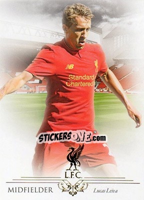 Sticker Lucas Leiva - Liverpool UNIQUE 2016-2017 n. 20 - Futera