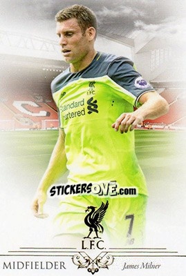Sticker James Milner - Liverpool UNIQUE 2016-2017 n. 21 - Futera