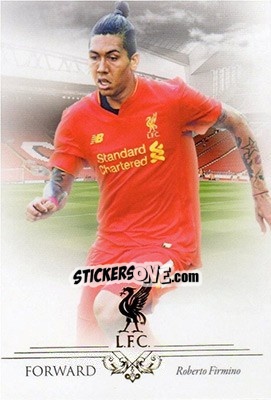Sticker Roberto Firmino - Liverpool UNIQUE 2016-2017 n. 25 - Futera
