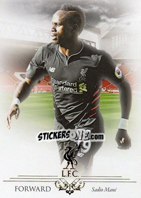 Sticker Sadio Mane - Liverpool UNIQUE 2016-2017 n. 27 - Futera