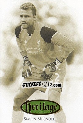 Sticker Simon Mignolet - Liverpool UNIQUE 2016-2017 n. HT03 - Futera