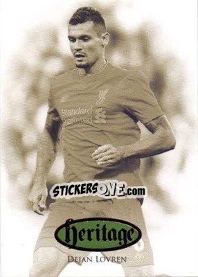 Sticker Dejan Lovren - Liverpool UNIQUE 2016-2017 n. HT08 - Futera