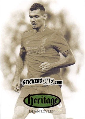 Sticker Dejan Lovren - Liverpool UNIQUE 2016-2017 - Futera