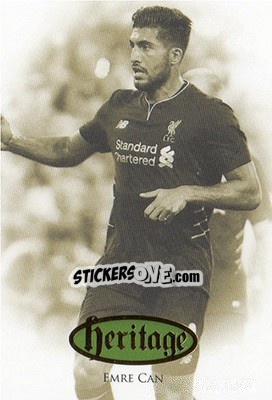 Sticker Emre Can - Liverpool UNIQUE 2016-2017 n. HT14 - Futera