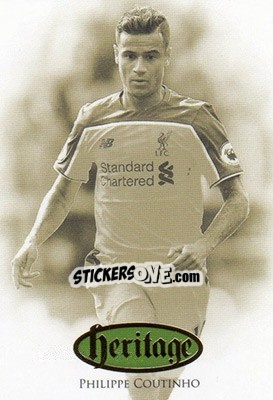 Sticker Philippe Coutinho - Liverpool UNIQUE 2016-2017 n. HT16 - Futera