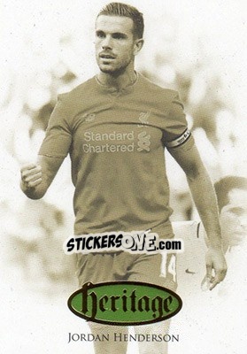 Sticker Jordan Henderson - Liverpool UNIQUE 2016-2017 n. HT18 - Futera