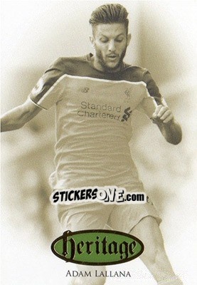 Sticker Adam Lallana - Liverpool UNIQUE 2016-2017 - Futera