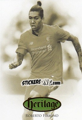Sticker Roberto Firmino - Liverpool UNIQUE 2016-2017 n. HT25 - Futera