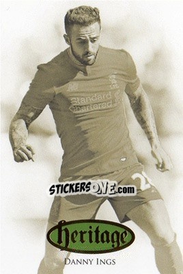 Sticker Danny Ings - Liverpool UNIQUE 2016-2017 n. HT26 - Futera