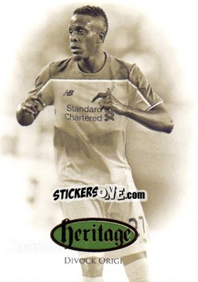 Sticker Divock Origi - Liverpool UNIQUE 2016-2017 n. HT28 - Futera