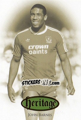 Sticker John Barnes - Liverpool UNIQUE 2016-2017 n. HT32 - Futera