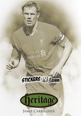 Sticker Jamie Carragher - Liverpool UNIQUE 2016-2017 n. HT33 - Futera