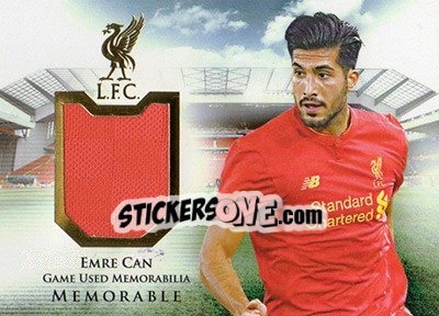 Sticker Emre Can - Liverpool UNIQUE 2016-2017 n. MEM01 - Futera
