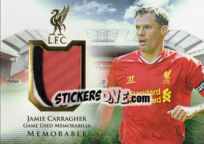 Sticker Jamie Carragher - Liverpool UNIQUE 2016-2017 n. MEM02 - Futera