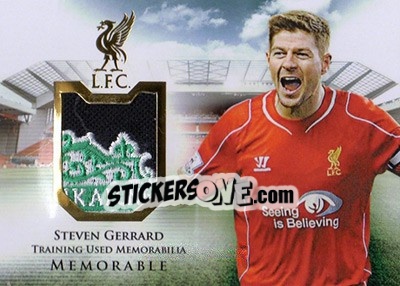 Sticker Steven Gerrard - Liverpool UNIQUE 2016-2017 - Futera