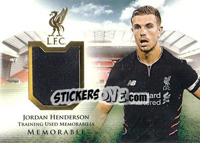 Sticker Jordan Henderson - Liverpool UNIQUE 2016-2017 n. MEM07 - Futera