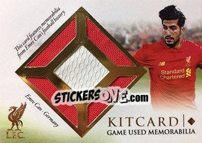 Sticker Emre Can - Liverpool UNIQUE 2016-2017 n. KC02 - Futera