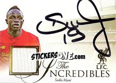 Sticker Sadio Mane - Liverpool UNIQUE 2016-2017 n. INC05 - Futera