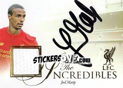 Sticker Joel Matip - Liverpool UNIQUE 2016-2017 n. INC06 - Futera